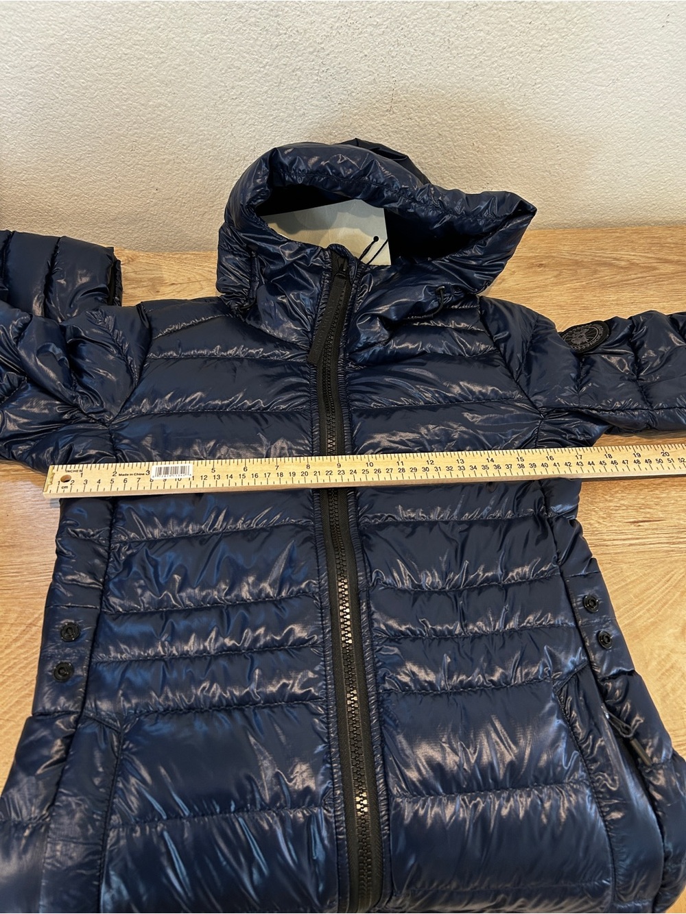 NWT Canada Goose Women Cypress Hooded Jacket Black Disc Navy, Size XS, $1050 - Picture 13 of 16